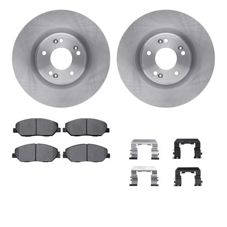 DYNAMIC FRICTION CO 6312-03056, Rotors with 3000 Series Ceramic Brake Pads includes Hardware 6312-03056